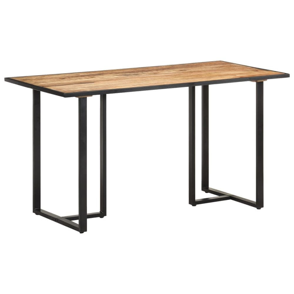 Vidaxl Jedálenský stôl 140 cm surové mangovníkové drevo